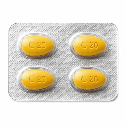 Cialis 20 mg 4 tablet C20 sarı blister eczane fiyatı ve orijinal satış görseli