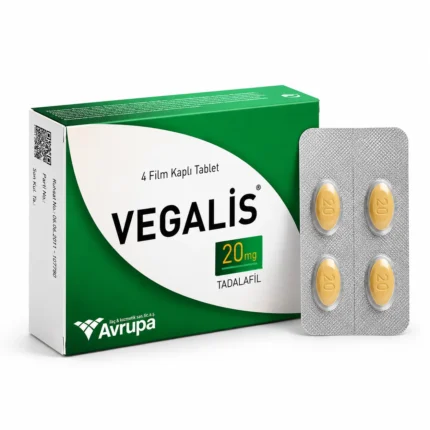 Vegalis 20 mg 4 tablet orijinal ilaç fiyatı ve eczane satışı görseli