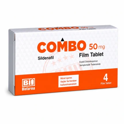 Combo 50 mg 4 tablet sildenafil sitrat sertleştirici hap kutusu eczane fiyatı